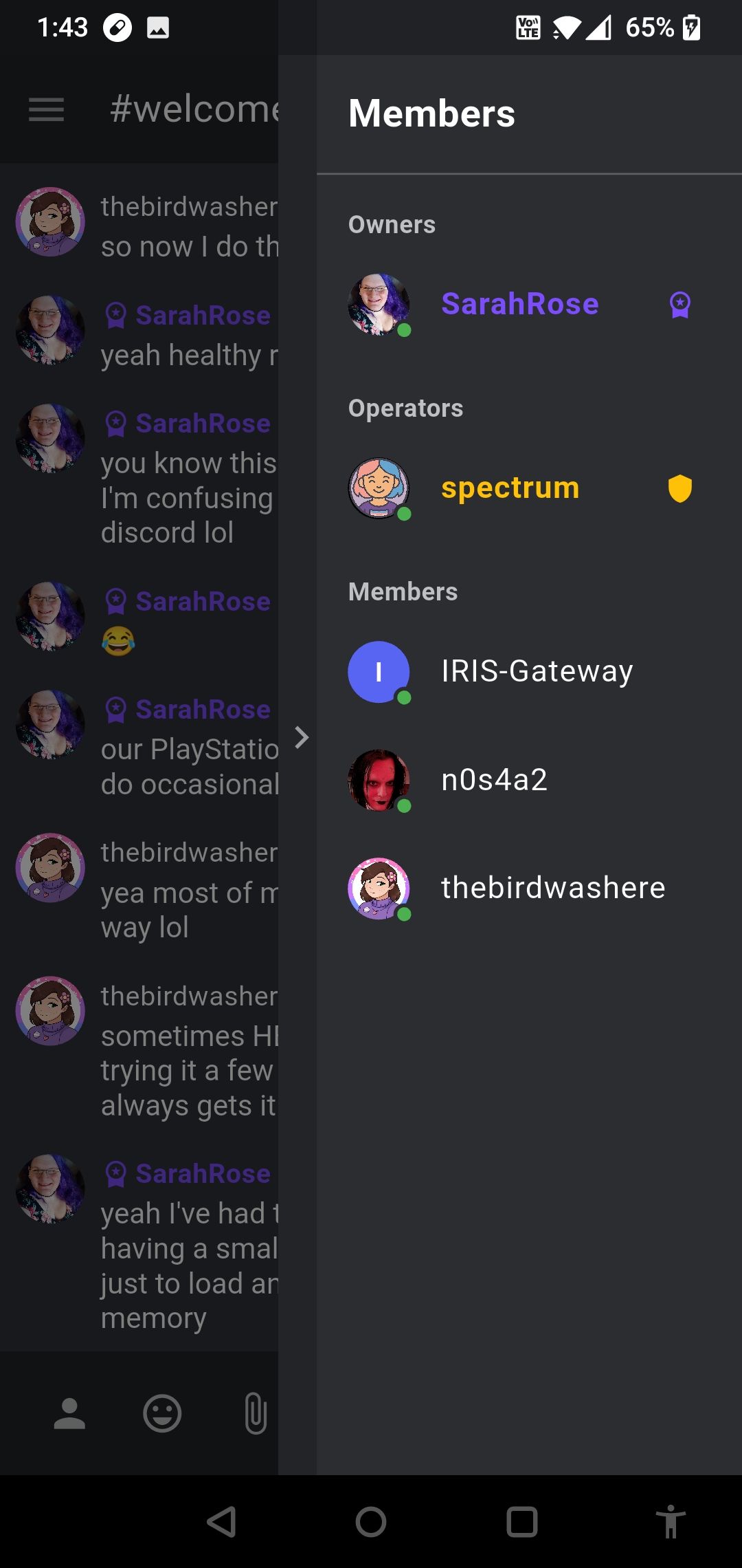 Members list